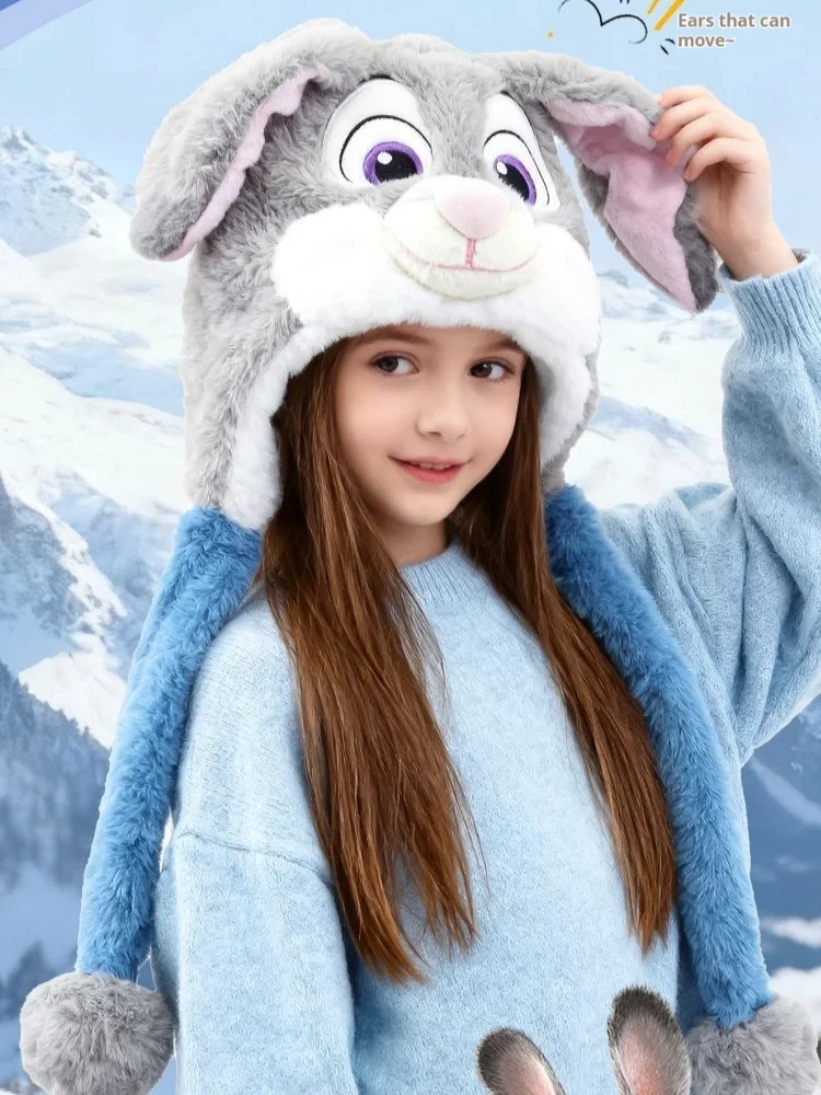 Winter nieuwe Nick & Judy pluche muts uit 2025 - Disney Zootopia 2 fleece gevoerde warme mutsen, officiële karakter wintermuts