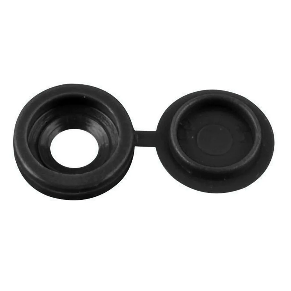 200pcs Dust Proof M5 Size Screw Cap Covers Fold Snap Design Hinged Flip Cover Hinged Screw Caps Plastic Screw Caps Coffee Table