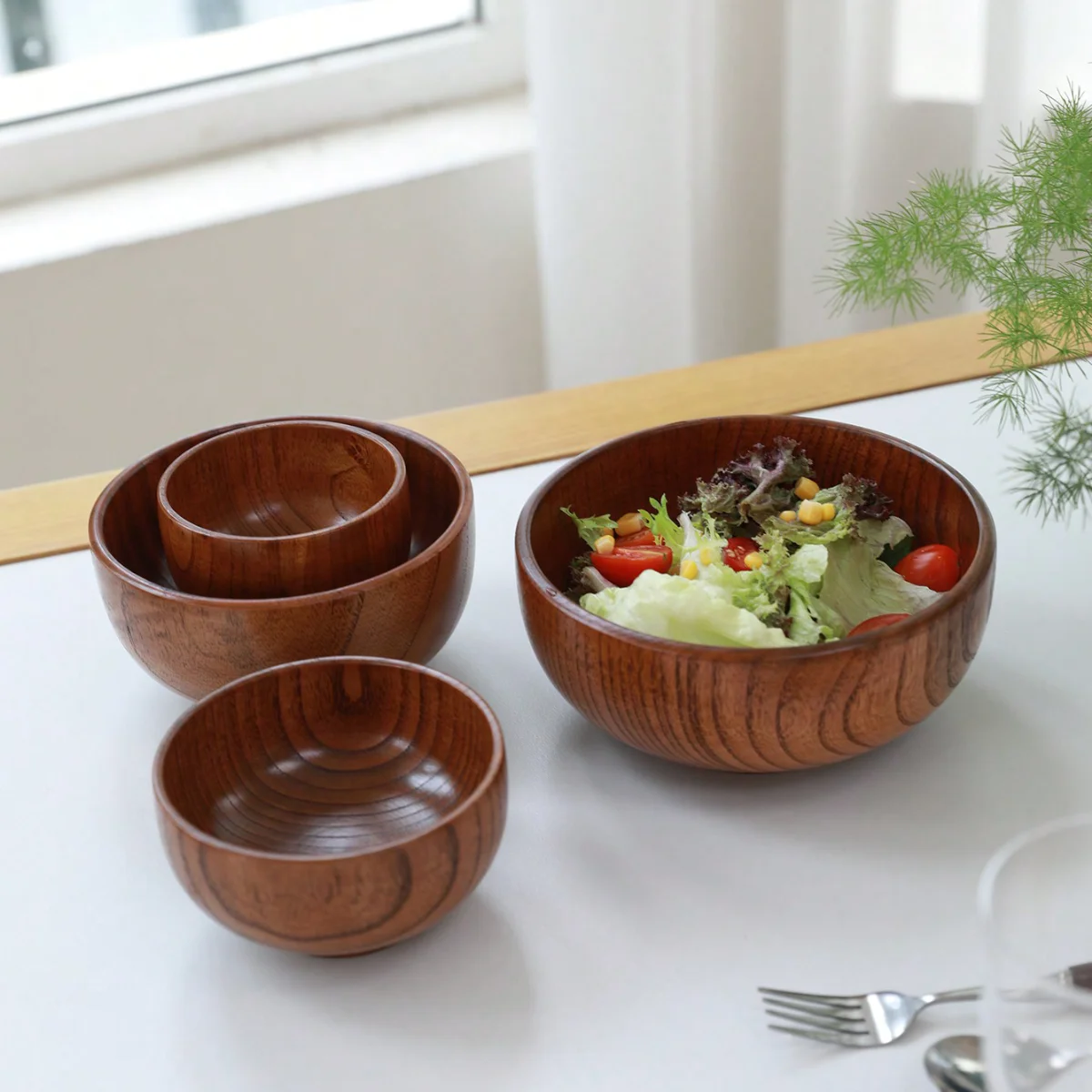 Tazón apilable de madera maciz - Dim Sum Basket reseña y precio