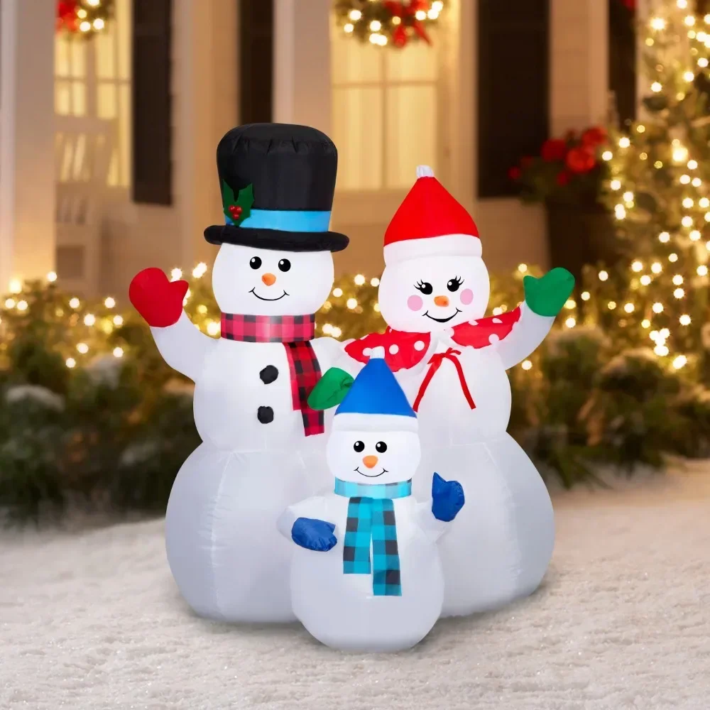 

Christmas Decoration Liquidations Inflatables Christmas 4 Foot Snowman Family Scene Decorations 2024 Gift Tree Ornaments Event