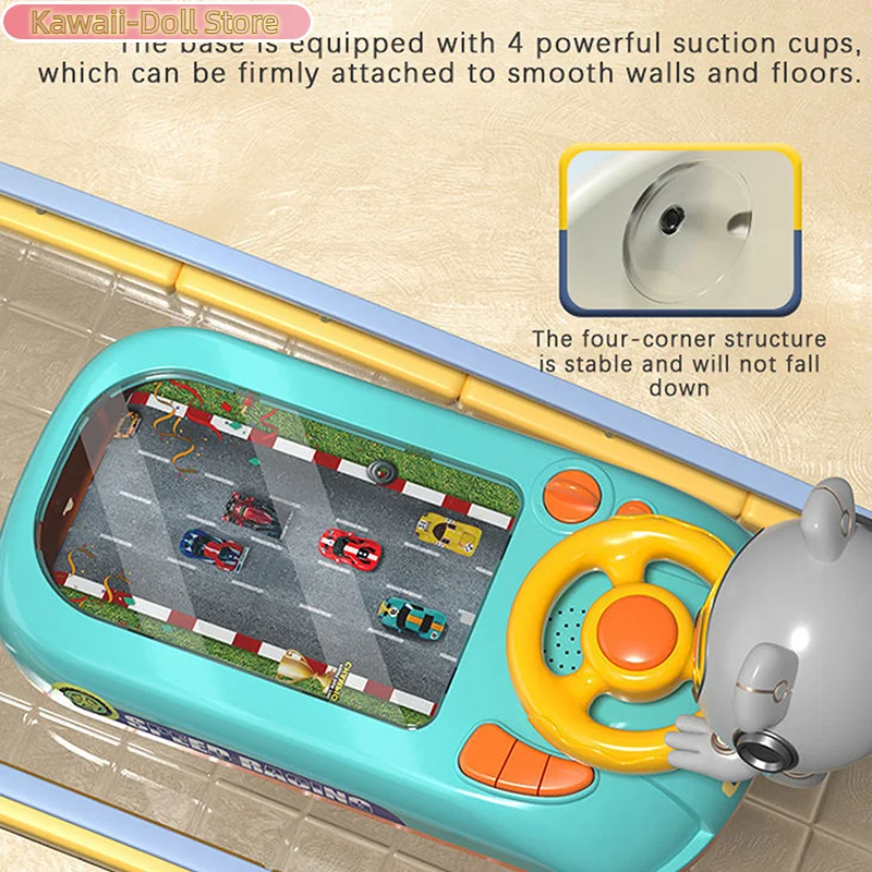 Carro de aventura de corrida volante brinquedo musical simulação interativa brinquedo de corrida simulador de condução para crianças