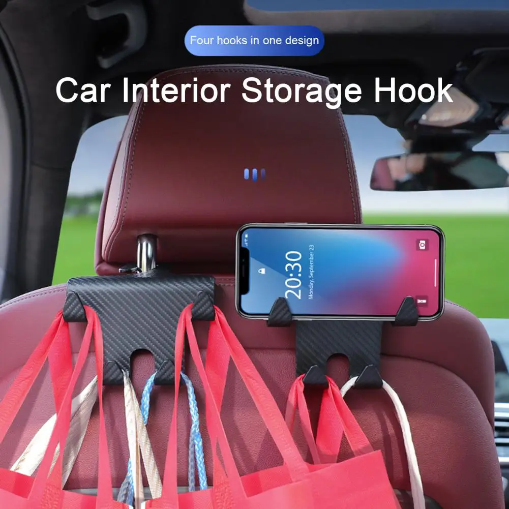 

Car Storage Hook Car Storage Hook Universal Car Seat Headrest Hook Hidden Easy Installation Purse Hook Phone for Handbags