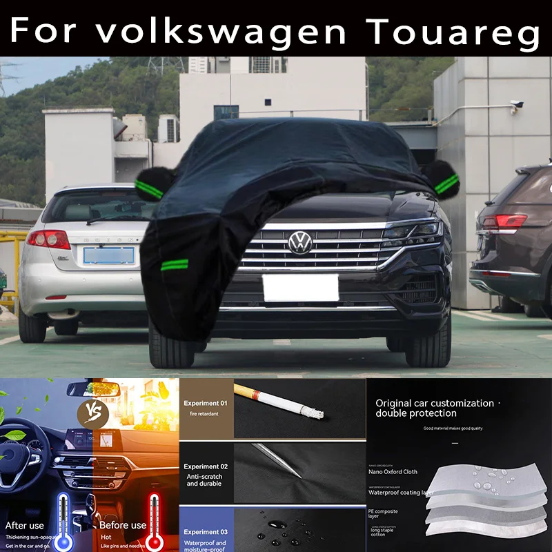 

For volkswagen Touareg Outdoor Protection Full Car Covers Snow Cover Sunshade Waterproof Dustproof Exterior Car accessories