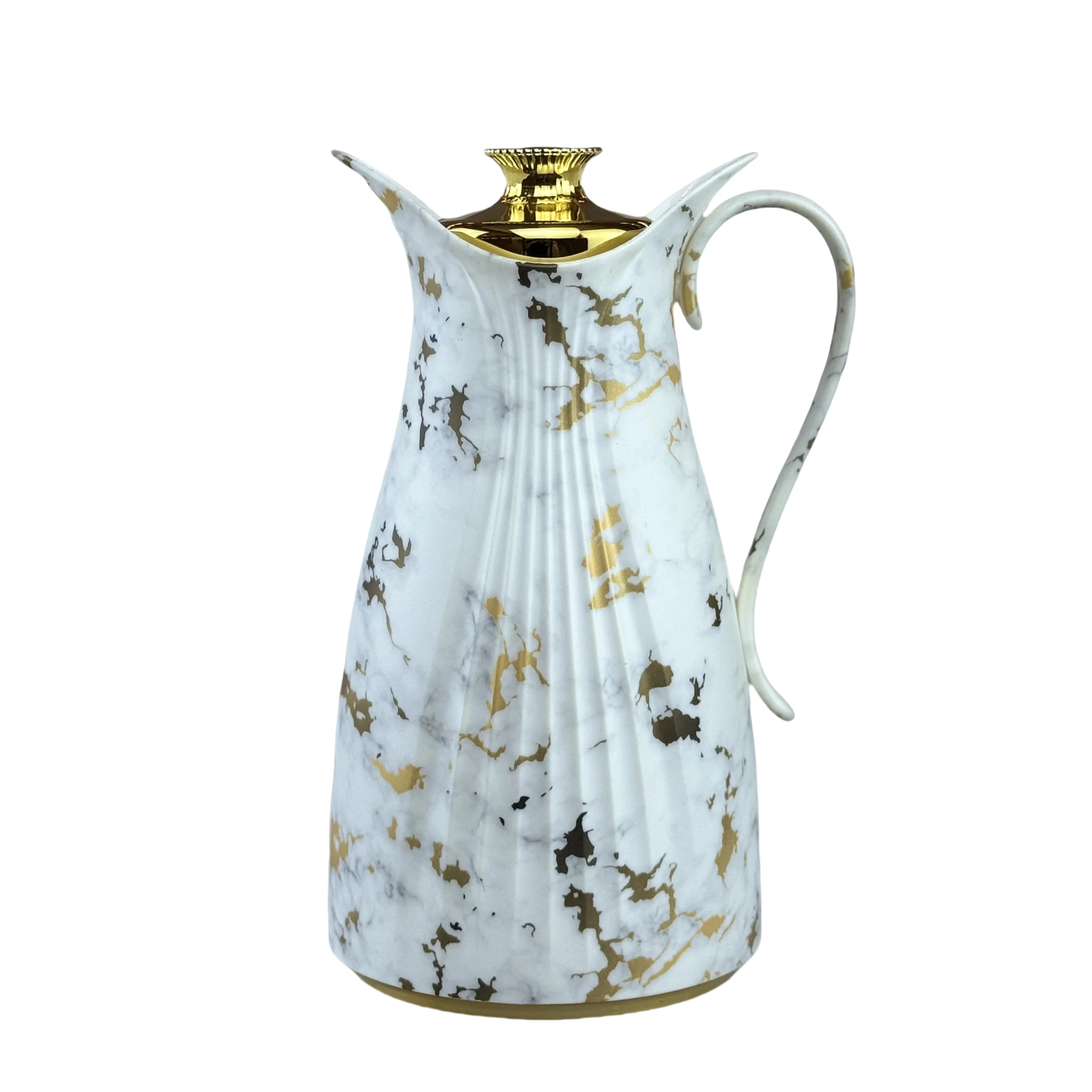 

1L Marble Pattern Coffee Pot Insulated Carafe for Brewing Coffee with Elegant Design Heat Retention Home Kitchen Accessory