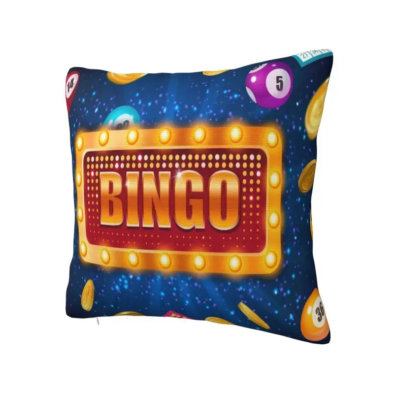 Best Play Bingo Game Cushion Cover 50x50 cm Polyester Soft Throw Pillow Case For Sofa Chair Home Decor Pillowcase