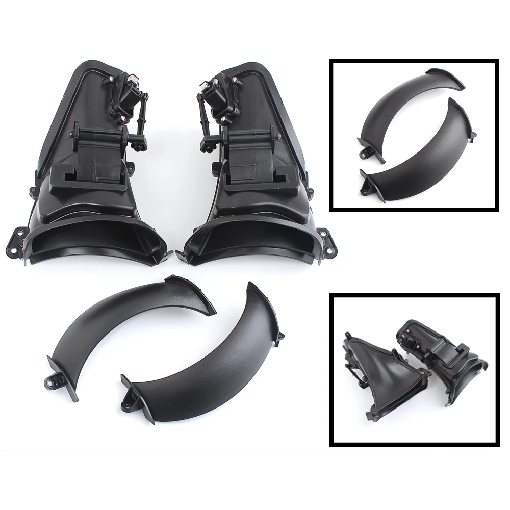 For Harley Road Glide Special Ultra Limited FLTRX FLTRXS 2015-2025 Motorcycle Inner Fairing Air Duct Vent Cover Kits ABS Black