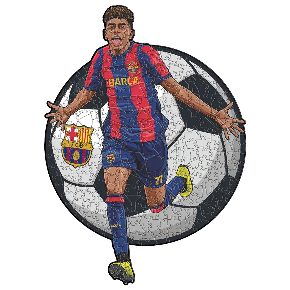 لغز لاعب كرة القدم الخشبي لمحبي كرة القدم الرياضة ستار الخشب بانوراما الصعوبة المتقدمة A3 A4 حجم الألغاز #5