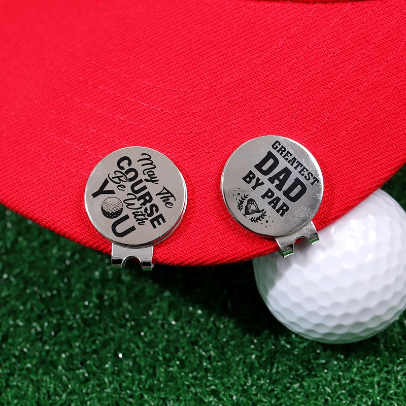 Golf Ball Marker W Magnetic Golf Cap Decorative Trendy Backpack Hat Clip Mark For Golfer Golf Ball Shoes Fun Phrases