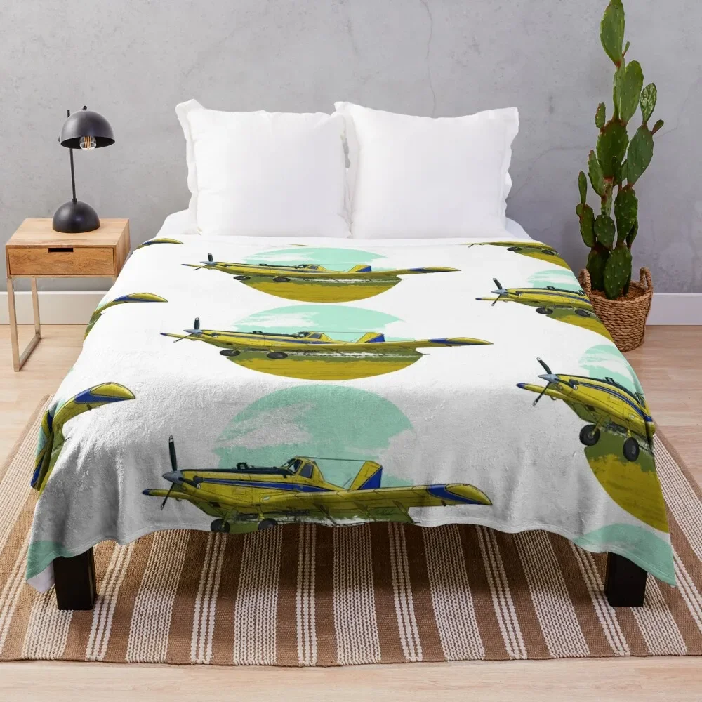 

crop duster ag pilot Throw Blanket Decorative Soft Throw Blanket for Couch Sofa