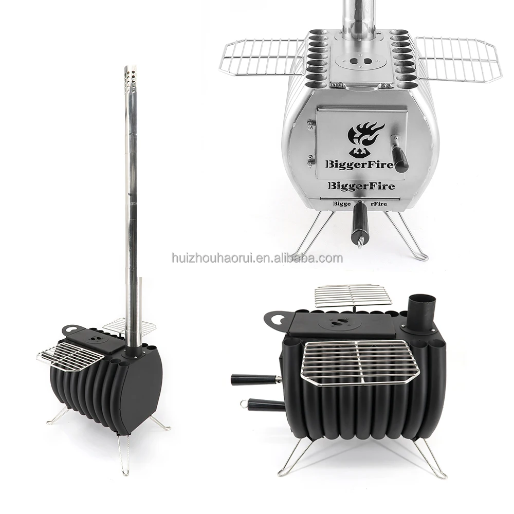 

Customized Portable Multi-purpose Camping Stove Foldable Outdoor Cooking Tent Heating Wood Burning Stove