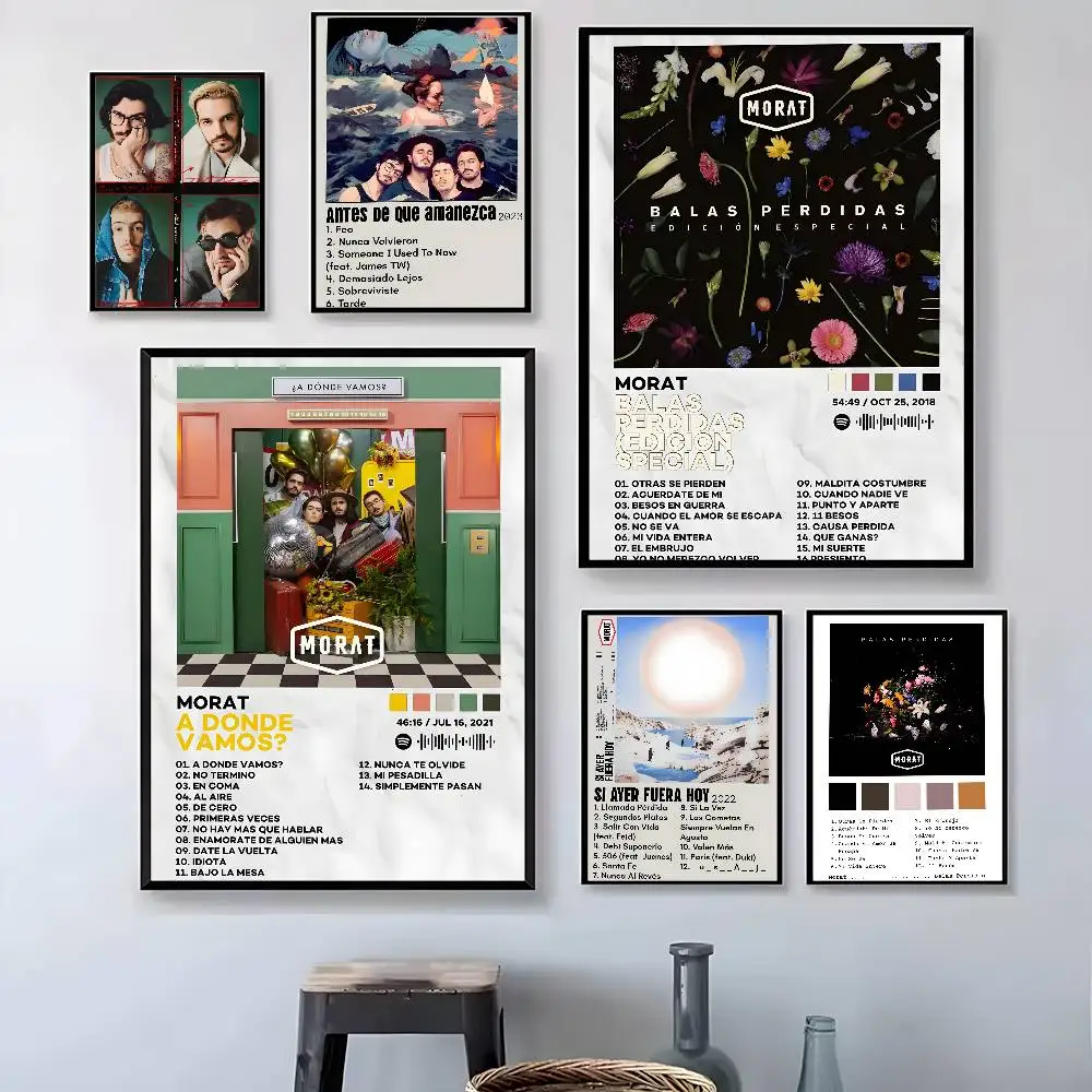 

Rock Band M-Morat Balas perdidas Poster HD art sticky wall waterproof home living room bedroom bar aesthetic decoration