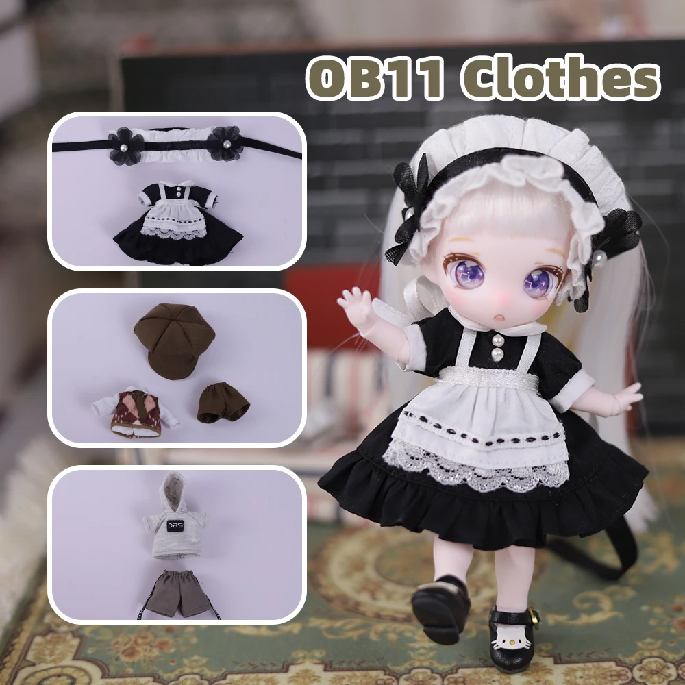 

DBS OB11 Doll accessories 13.5cm OB11 clothes various style can be selected gift for girl and boy