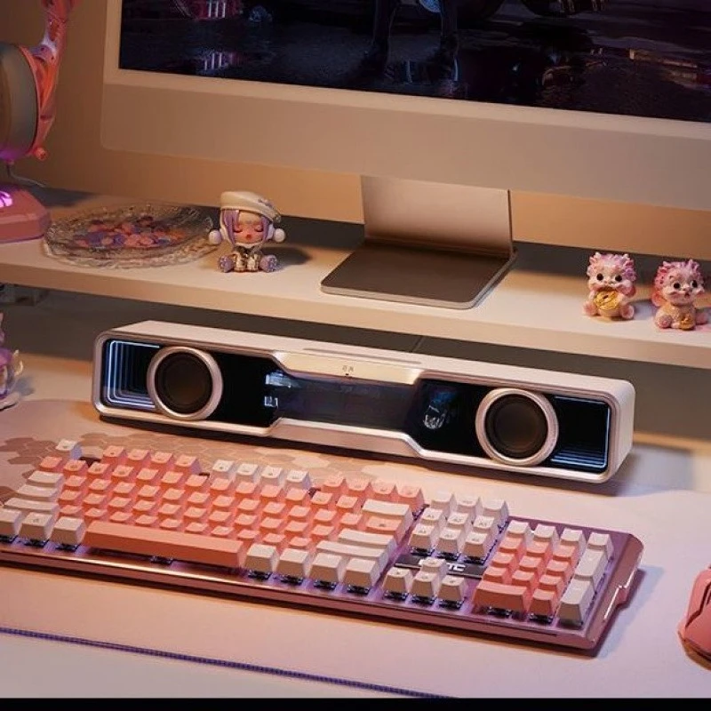 

Computer game speakers colorful three-dimensional surround