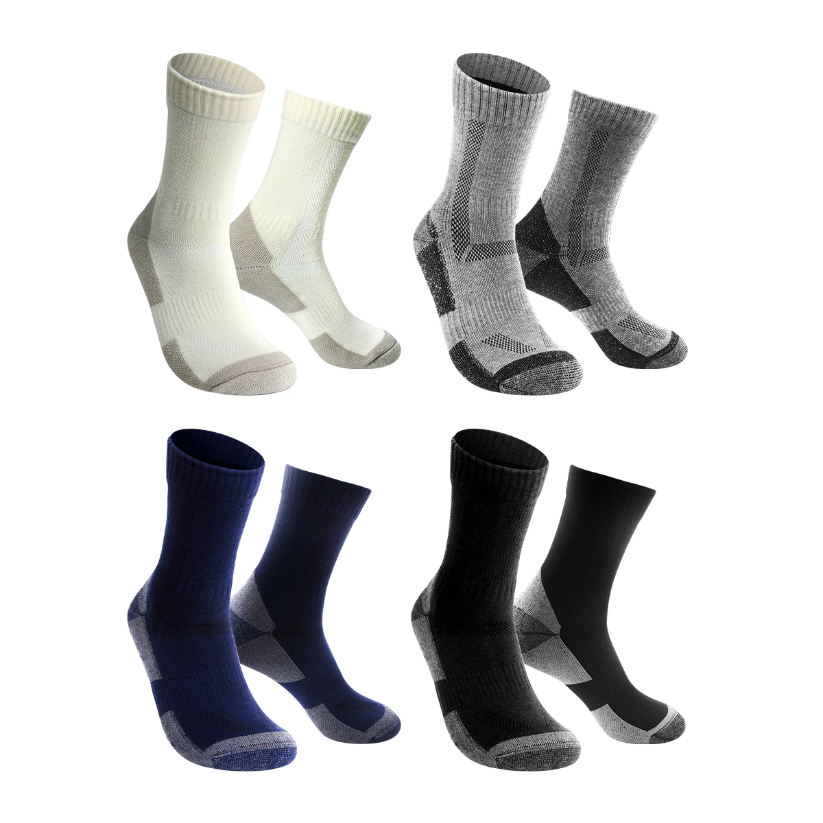 WRELS Merino Wool Thermal Socks Winter Long Warm Soft Ski Snowboarding Socks Thick Cotton Moisture Absorption High Elastic Socks image 6