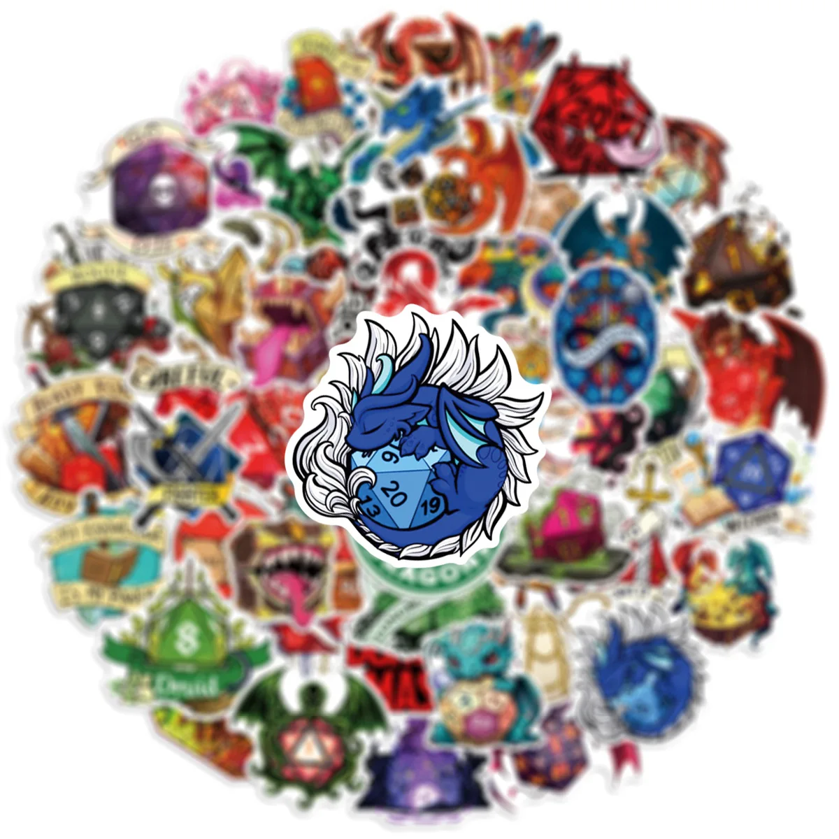 10/50PCS Dungeons & Dragons Graffiti Adesivi Squisito Fresco Giocattoli FAI DA TE Segreto per Bottiglia Scrapbook Borsa Da Viaggio Decalcomanie Estetiche