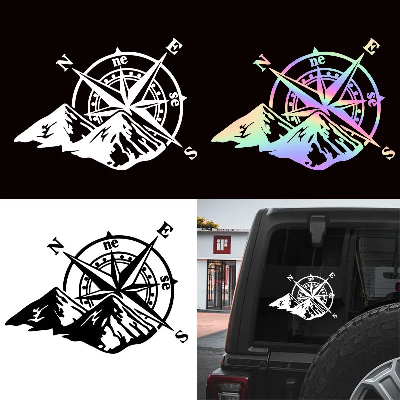 

Compass Jungle Exploration Bicycle Sticker DIY Helmet Motorcycle Car Wall Decoration Wholesale