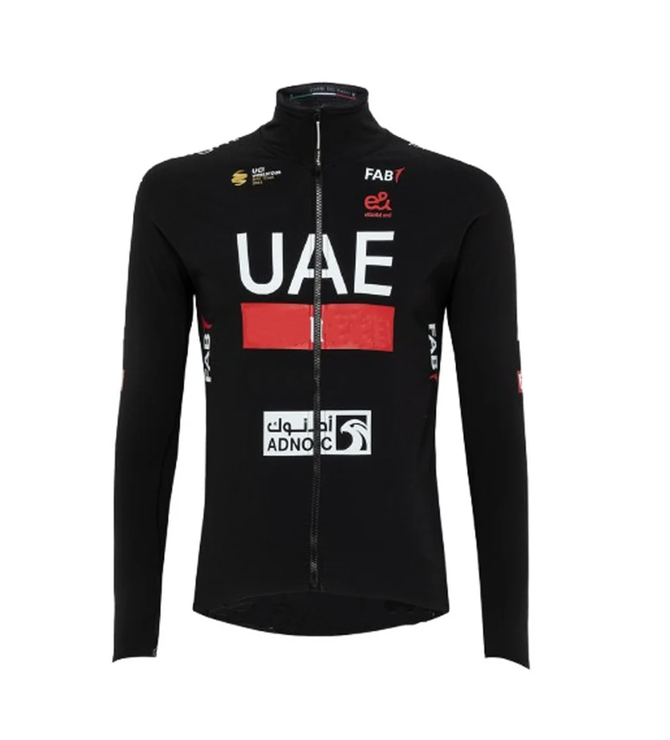 SPRING SUMMER 2024 UAE Team World Champion Cycling Jersey Long Sleeve Bicycle Clothing With Bib PANTS Ropa Ciclismo