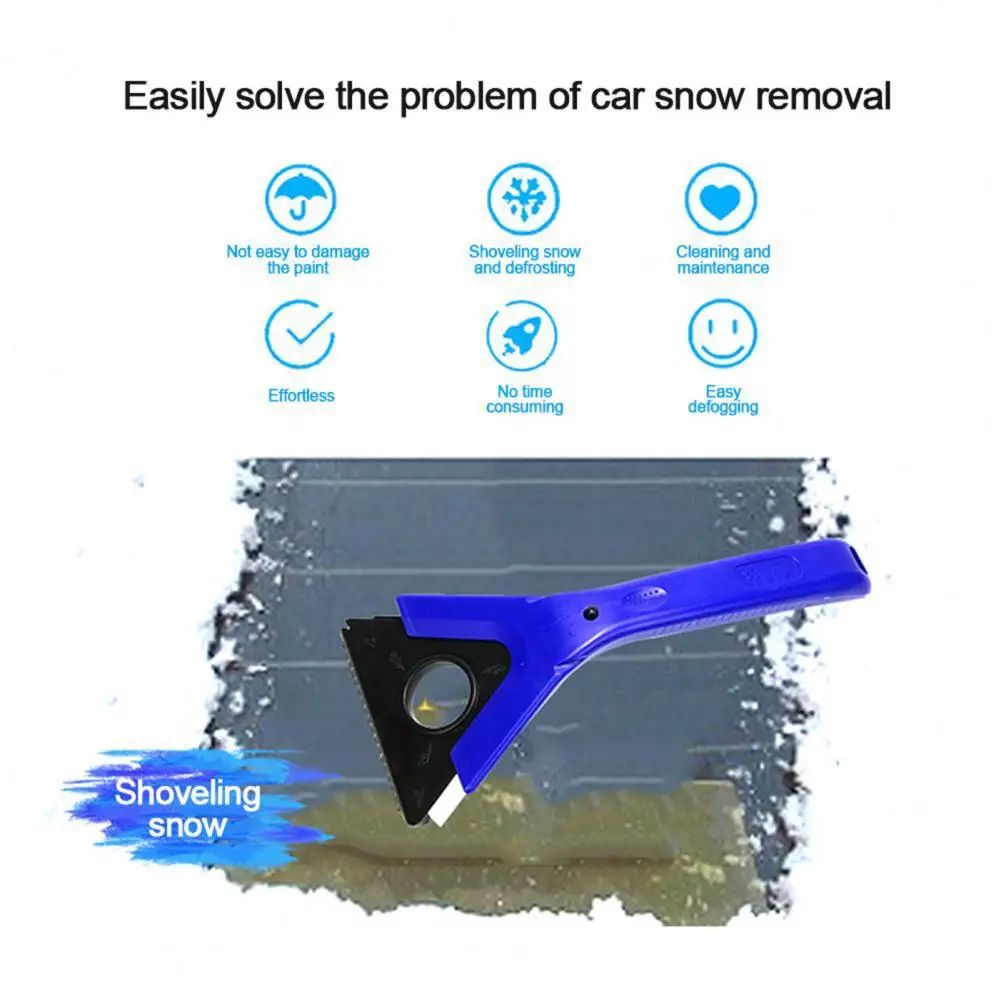 Sturdy Windshield Glass Defrost Clean Tool Ice Scraper Labor-saving Snow Removal Shovel Remove Water Car Cleaning Tool