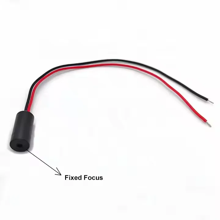 635 нм, 1 мВт, красный лазерный модуль, точечный лазерный свет с фиксированным фокусом, лазерный модуль позиционирования 8x17 мм