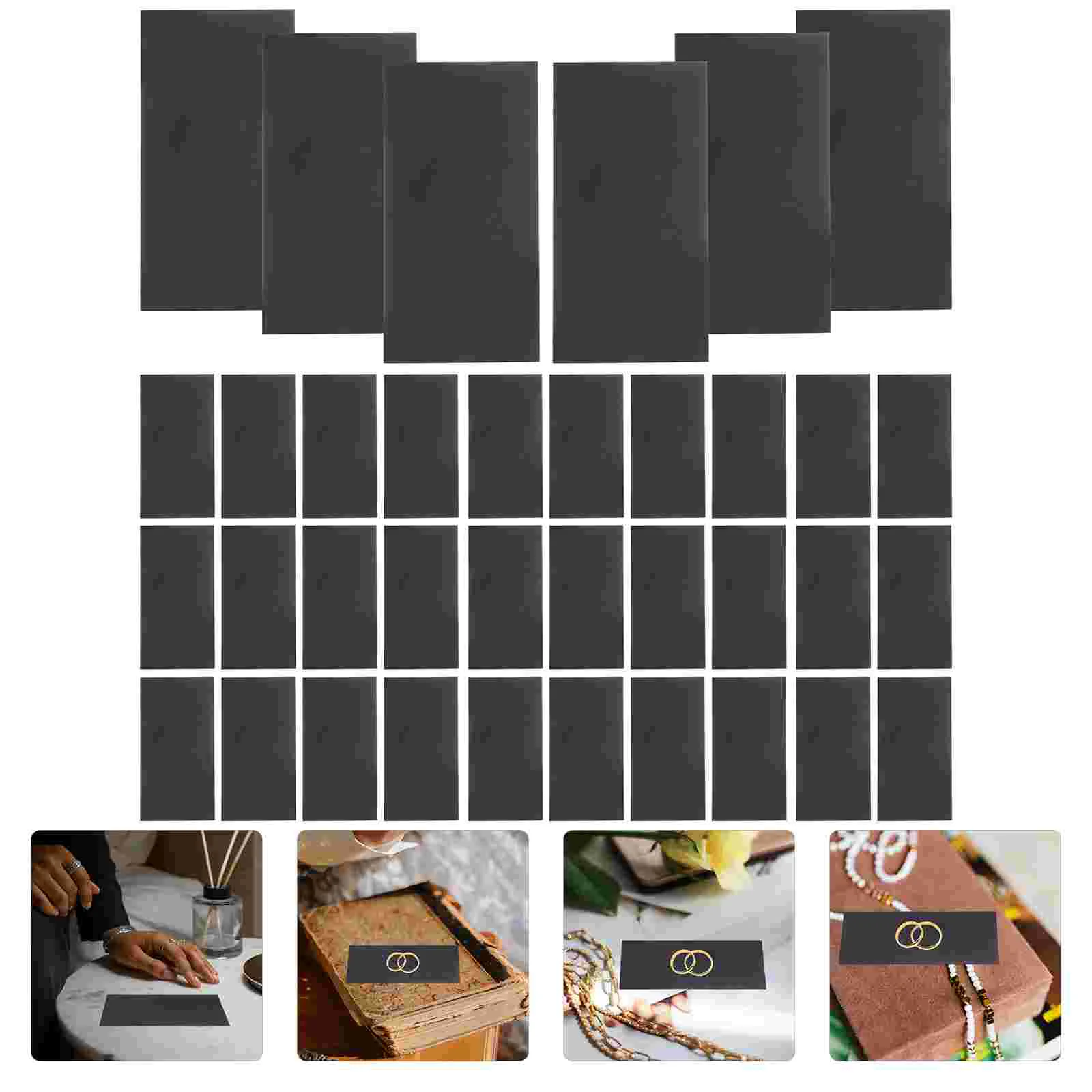 

45 Pcs Jewelry Antioxidant Bars Non Abrasive Paper Tarnish Prevention Strips Tabs