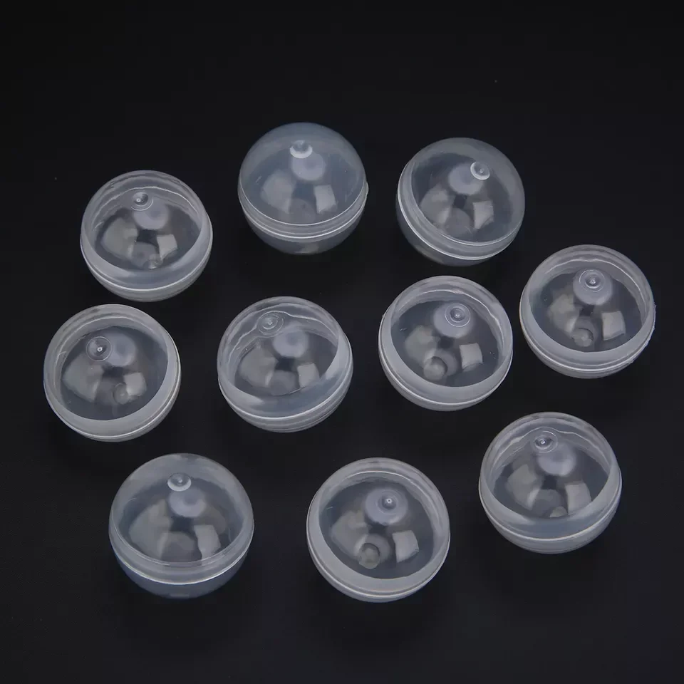 50Pcs 28mm Small Clear Fillable Capsule Toy Balls - Multi-Purpose Transparent Surprise Balls