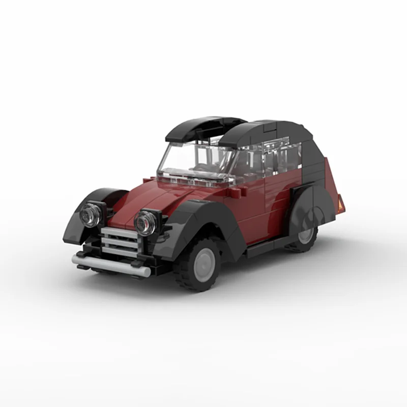 

123pcs MOC Citro N 2CV Charleston City Traffic Model Building Blocks Construction Toys Christmas Gifts Education Brick Kids