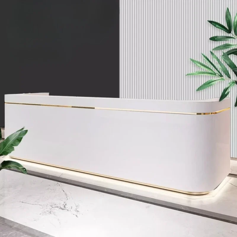 

160 180 200 220 240 260 280 300 320 340 360 380 Cm Hyundai Company Reception Desk Counter Table Bake Checkout Page Welcome Desks