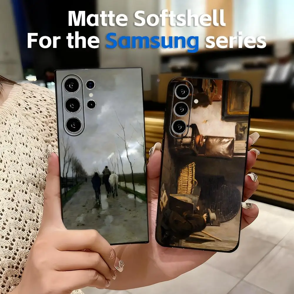 Anton Mauve Phone Case Soft Black For Samsung S26 S25 S24 S23 S22 S21 S20 Plus Ultra Note20