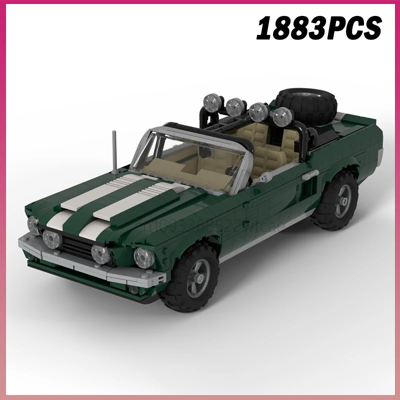

1883 шт. MOC-241665 Mustang Offroad Edition спортивный автомобиль городской автомобиль модель строительные блоки креативные кирпичи игрушка для мальчиков для взрослых и детей подарок