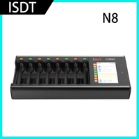 Future Flight ISDT N8 LCD Display Universal Battery Charger 8-Slot Speedy Smart Battery Fast Charger Rechargeable Batteries FPV