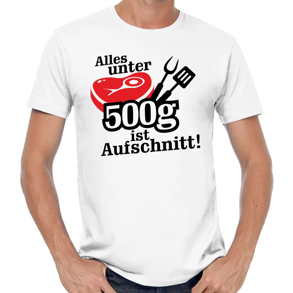 Alles Under 500 Gram Is Neck Fun Comedy Patter Funny BBQ Fun T-Shirt Unisex T-shirts For Man Woman Short Summer Tees