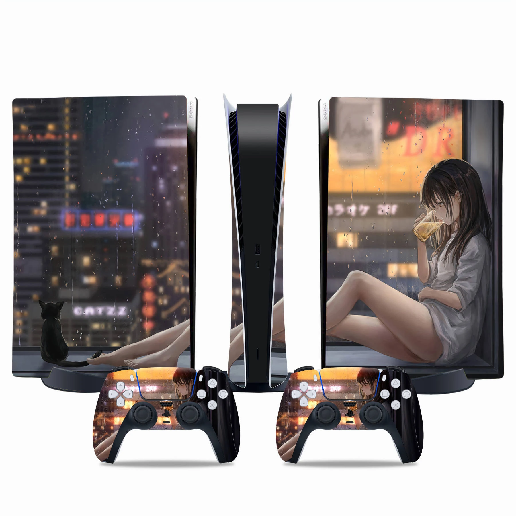 

Для PS5 цифровая Наклейка Виниловая наклейка для PS5 чехол для консоли цифрового контроллера