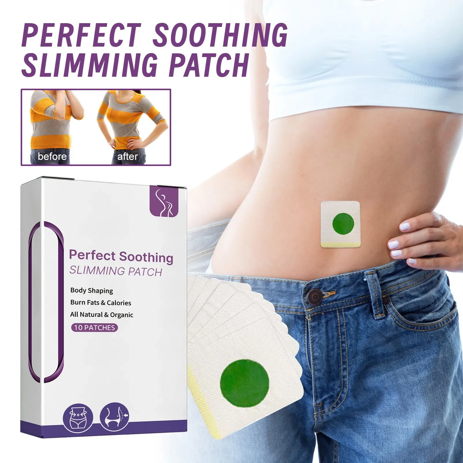 صحي التخسيس الجص ثبات الجسم ملصق التخسيس تشديد البطن والساق الجلد المكونات الطبيعية للجسم للسهولة