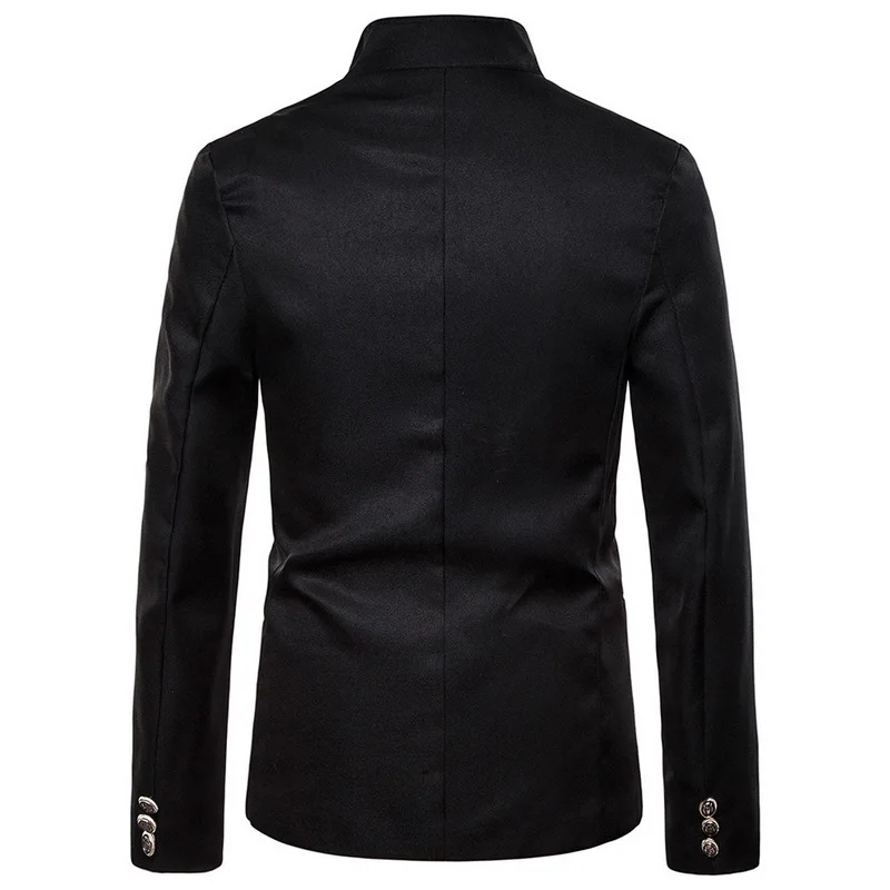 سترة البدلة القوطية فستان مزدوج الصدر بدلة الزفاف سترة أداء المرحلة زي الهالوين #5