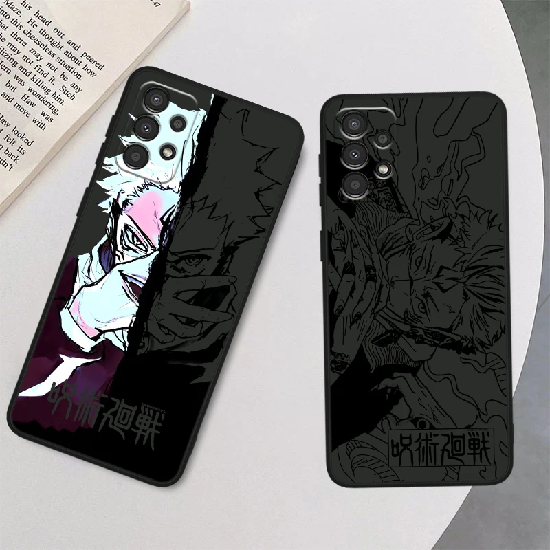 J-ujutsu K-aisens Animation Cute For Samsung A90 A80 A70S A60 A50S A40 A30S A20E A20S A10S Silicone Black Phone Case