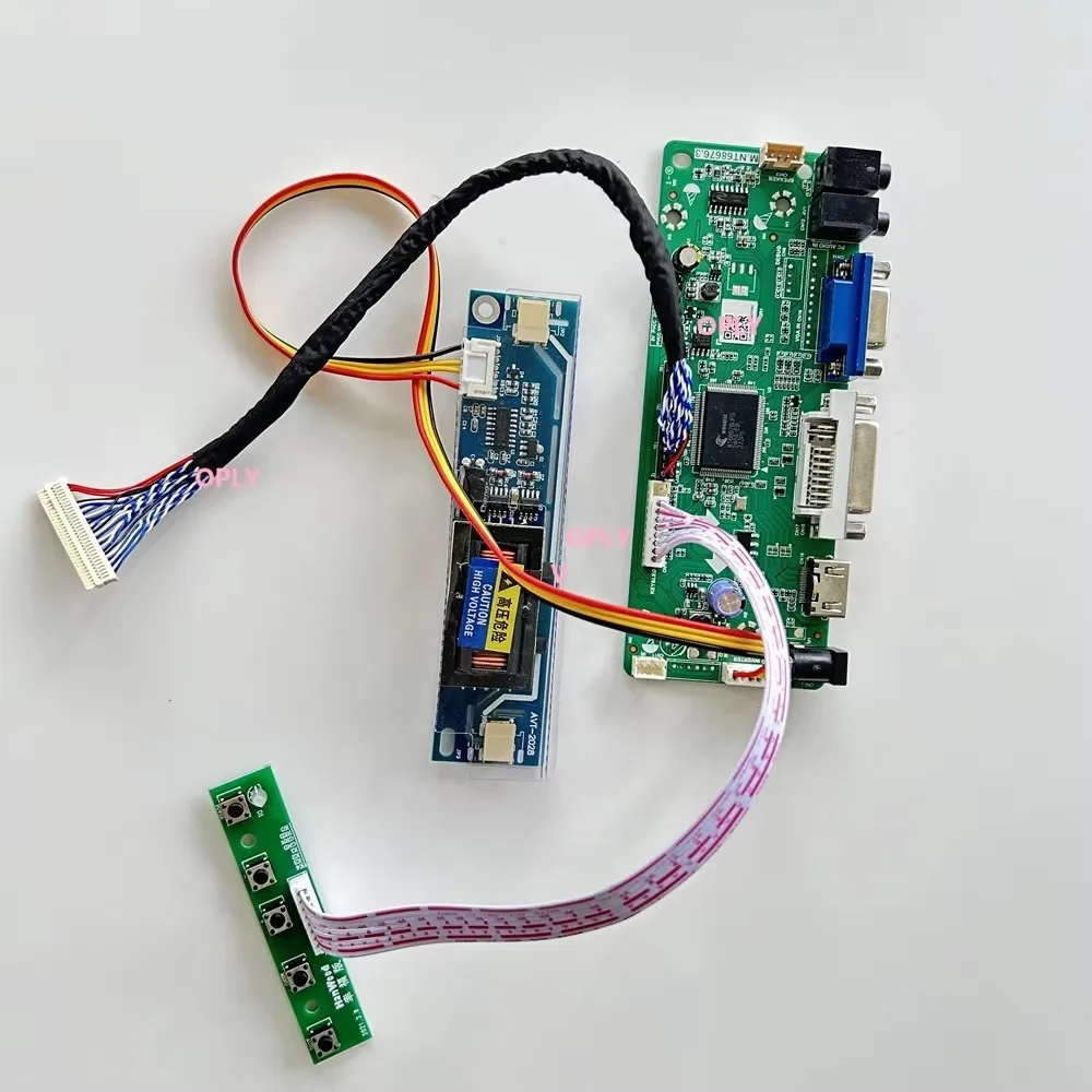 M.NT68676 controller board kit HDMI VGA DVI + LVDS 17 inch LTN170U1 WUXGA screen 1920X1200 Panel for PC PS X360 Laptop raspberry