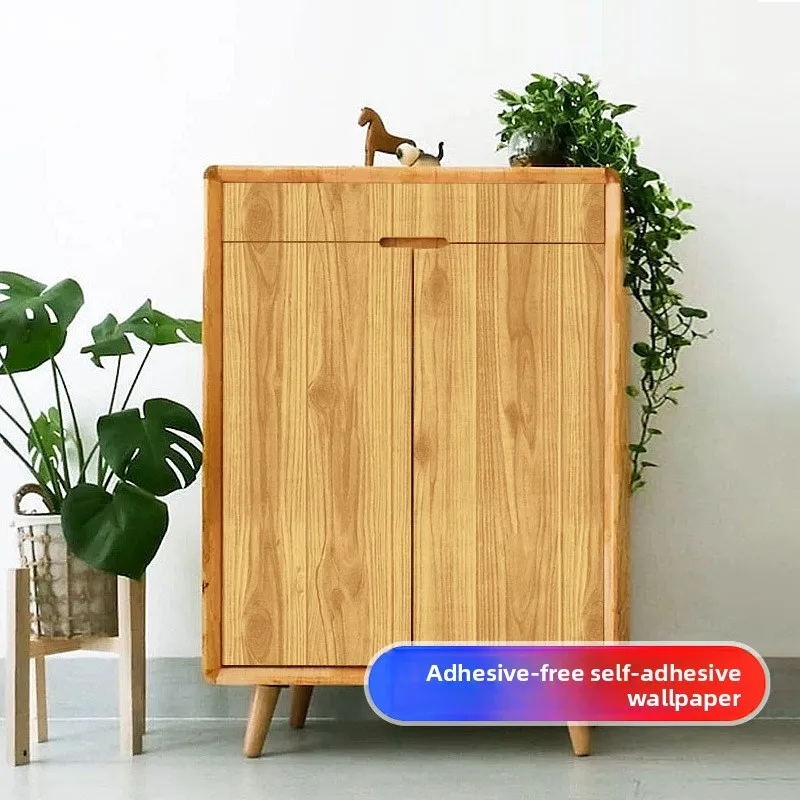 

Imitation Wood Grain Self-adhesive Paper Renovation of Old Furniture Living Room Color Change Dormitory Cabinet Door Wallpaper