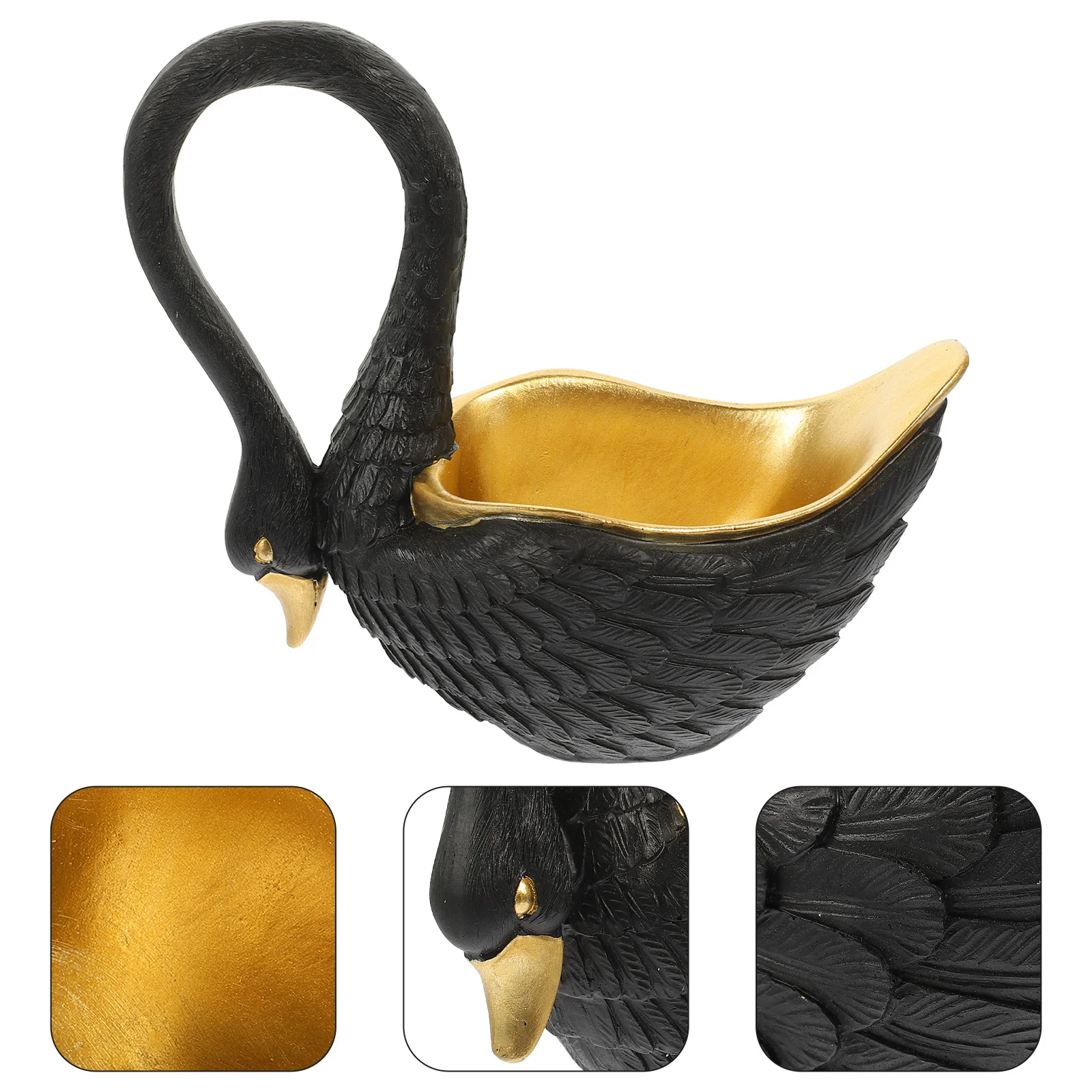 

Holder Storage Desktop Swan Decoration Key Stand Simulation Decorative Tray Entryway
