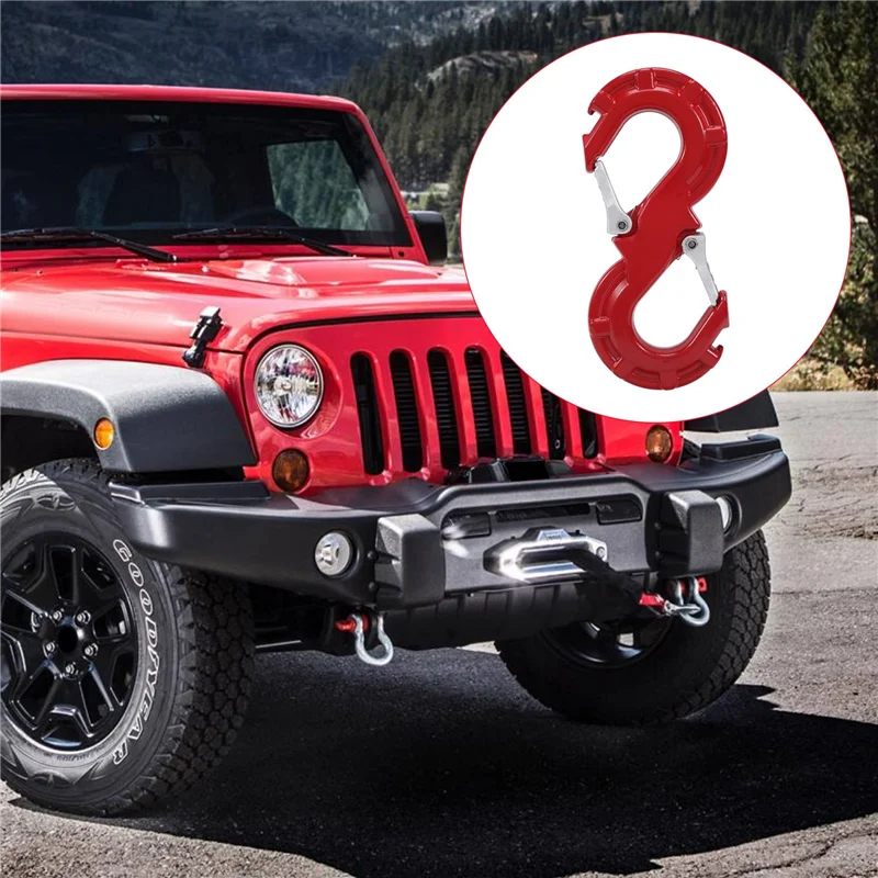 

A96E-S-Shape Quick Rescue Shackle Trailer Winch Hook Car JK Offroad Towing Recovery Kits 4X4 Auto Winch Trailer Shackle