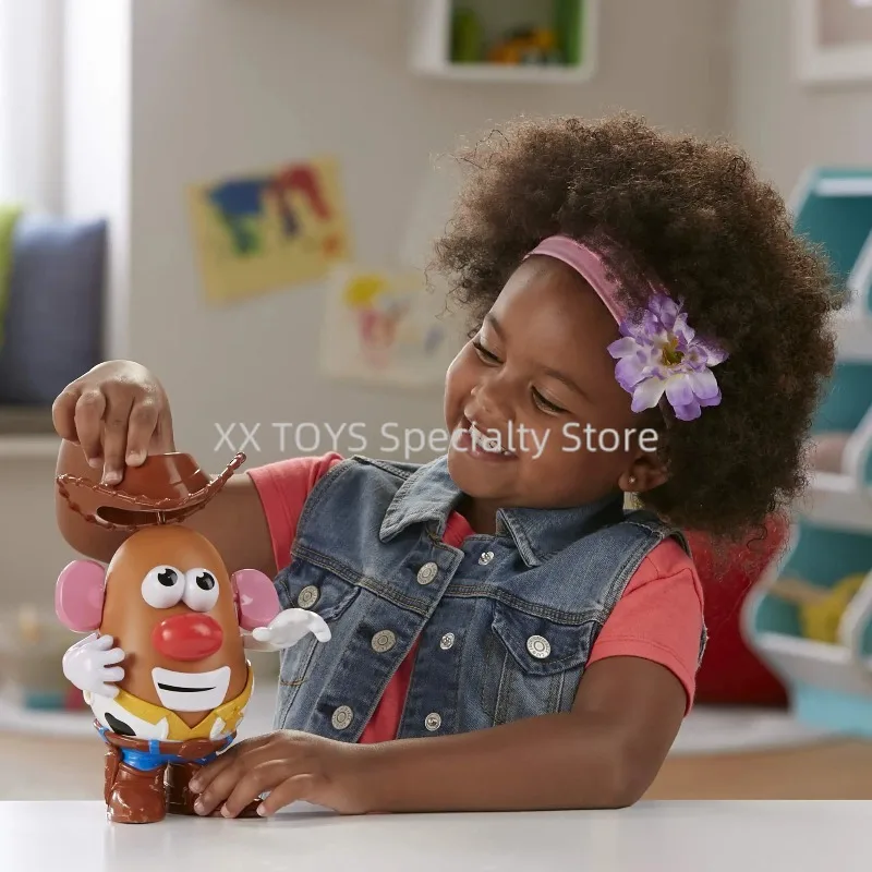 Original Disney Pixar Toy Story 4 Mr Potato Head Buzz Lightyear Woody Version Action Figure Collection Assembled Educational Toy