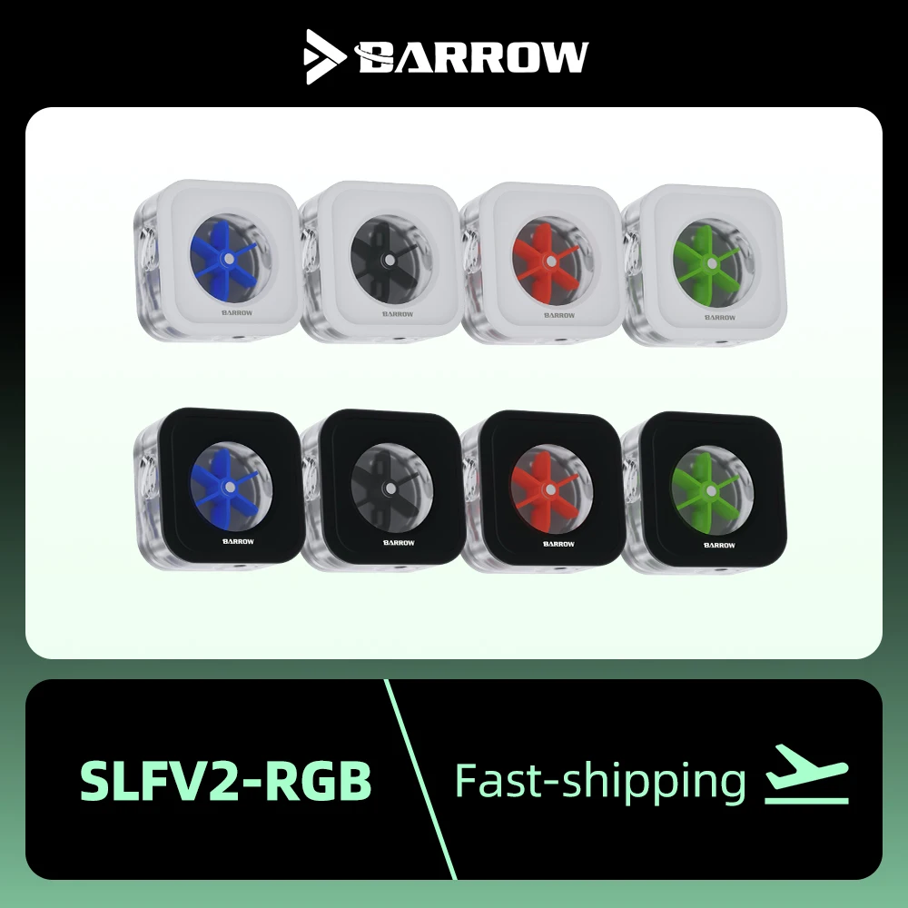 Barrow ARGB Water Flow Meter 5V Velocity Tachometer Separate PC Gaming Liquid Cooled Building Tools AURA SYNC SLFV2-RGB