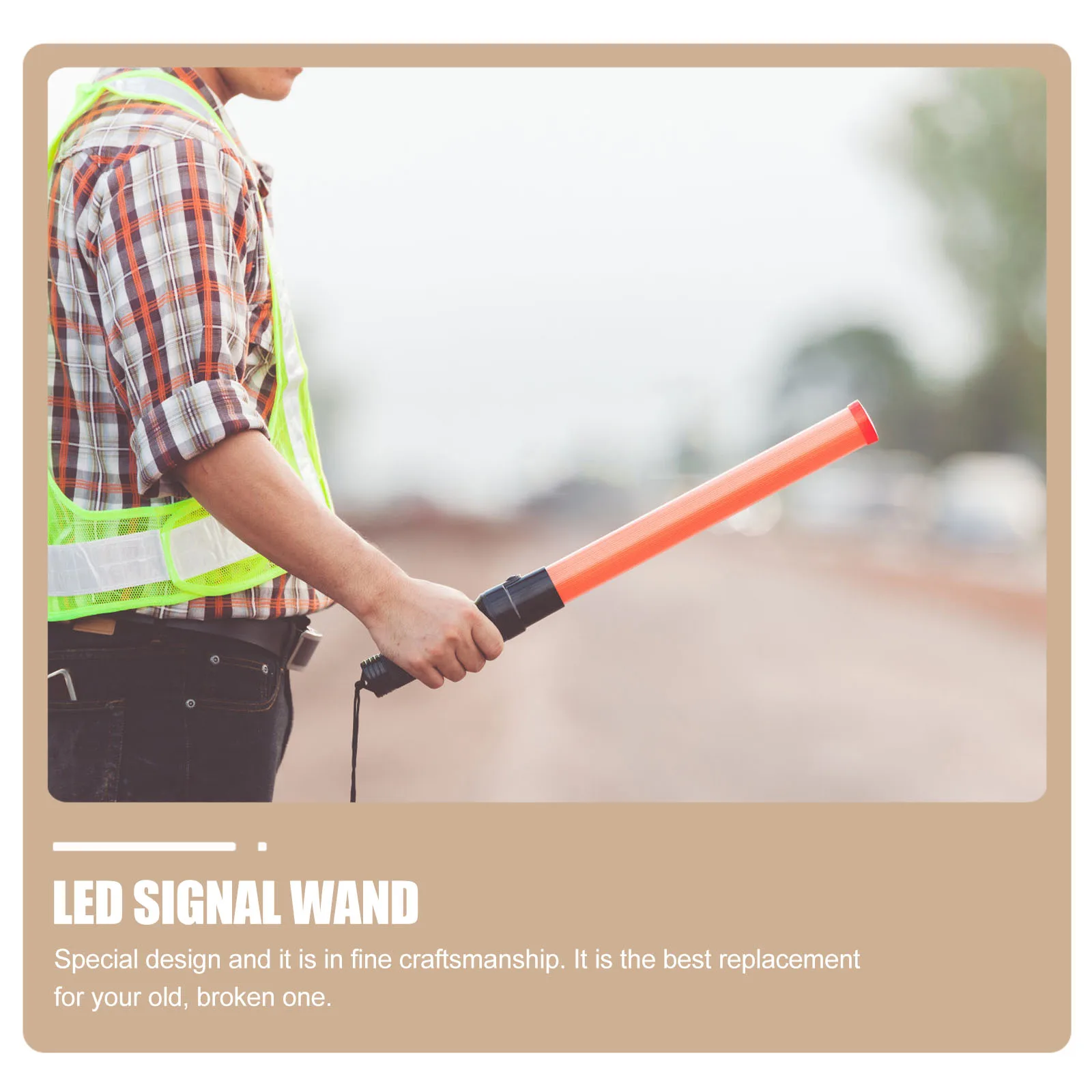 

5-Pcs Traffic Wand Rechargeable Led Safety Light Glow Stick Traffic Signal Baton Warning Light For Road Construction Parking