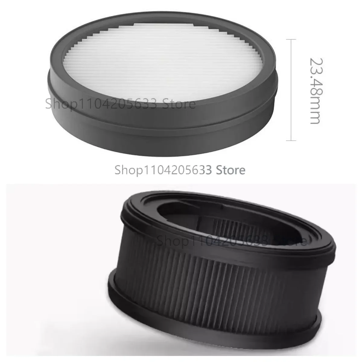 Vacuum Cleaner Front Rear HEPA Filter for SHUNZAO Z11 MAX Handheld Vacuum Cleaner Parts Filters Accessories Replacement