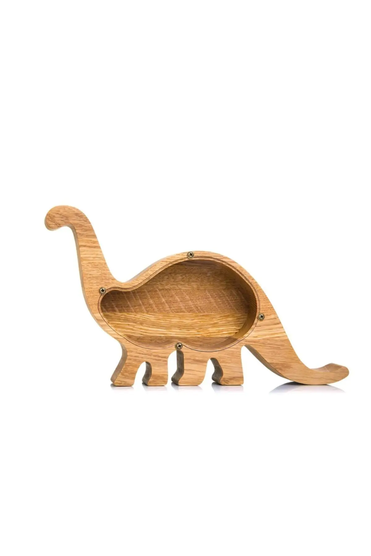 Natural Wood Solid Dinosaur Piggy Bank Wooden Money Box 34*20 cm