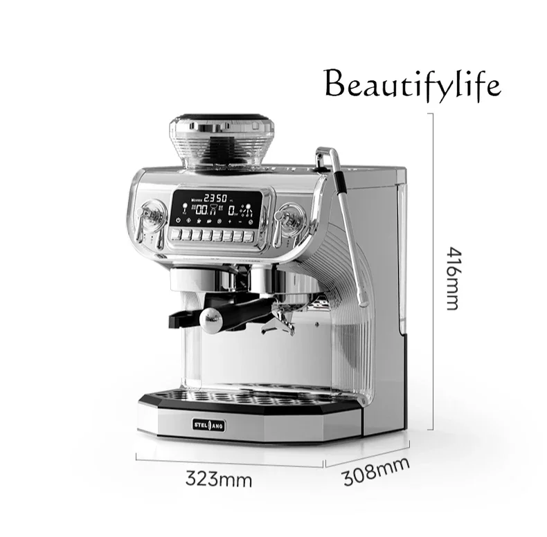 Household and commercial semi-automatic Italian freshly ground bean integrated coffee machine