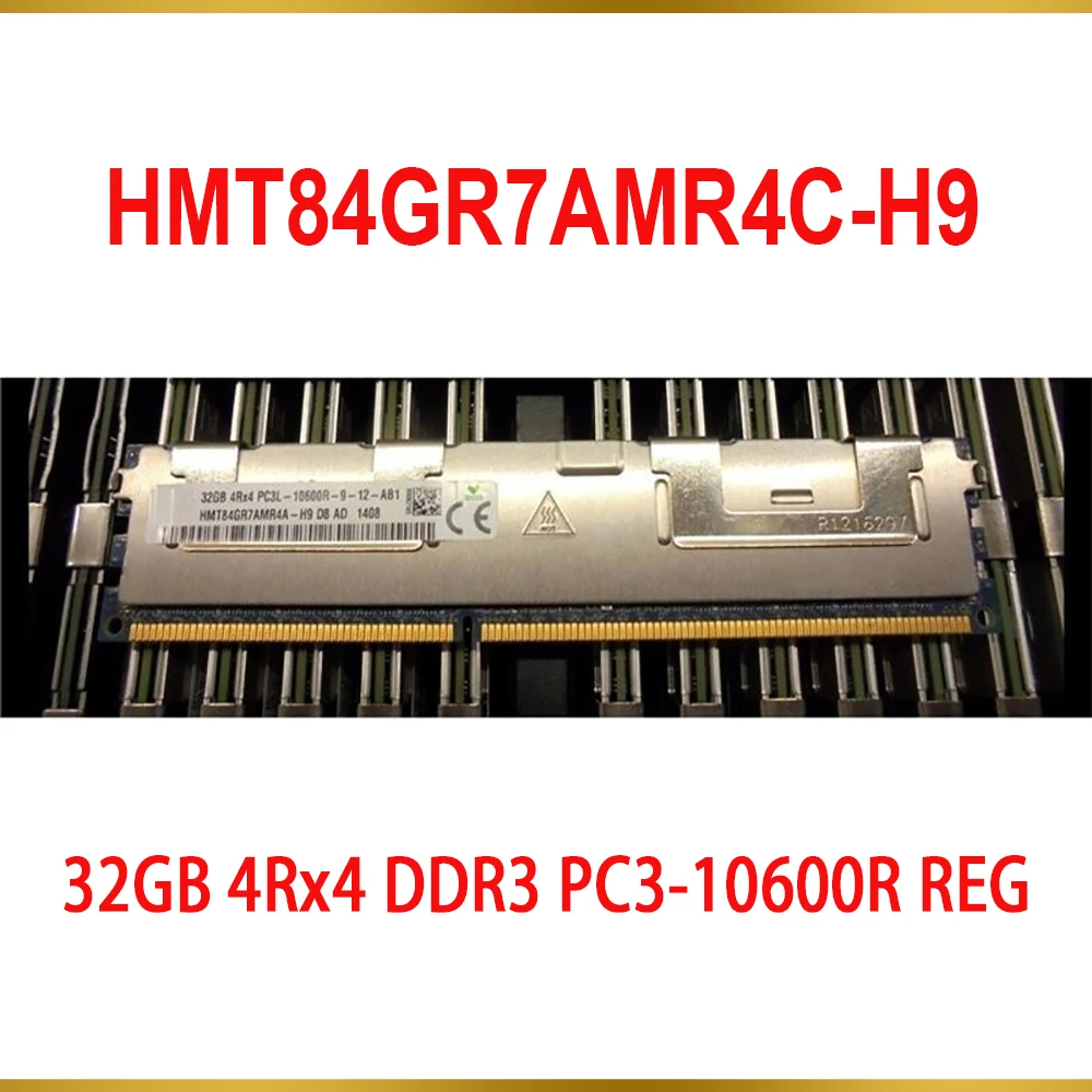 

1PCS Server Memory For SK Hynix RAM 32G 32GB 4Rx4 DDR3 PC3-10600R REG HMT84GR7AMR4C-H9