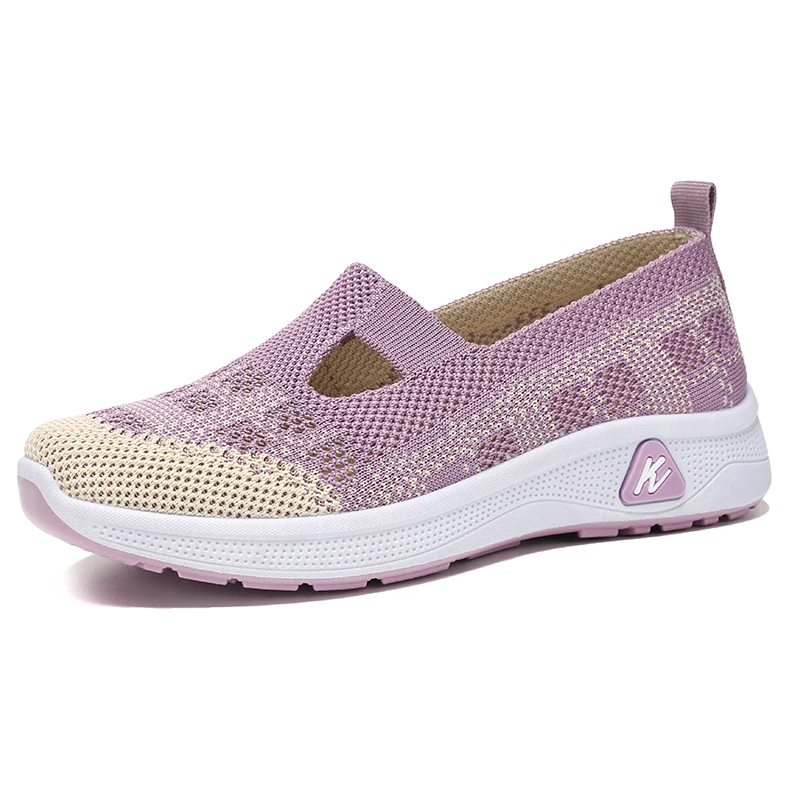 

2024 Tennis Shoes Women Designer Comfy Sneakers Breathable Slip-on Ladies Light Sport Shoes Fashion Female Walking Footwear