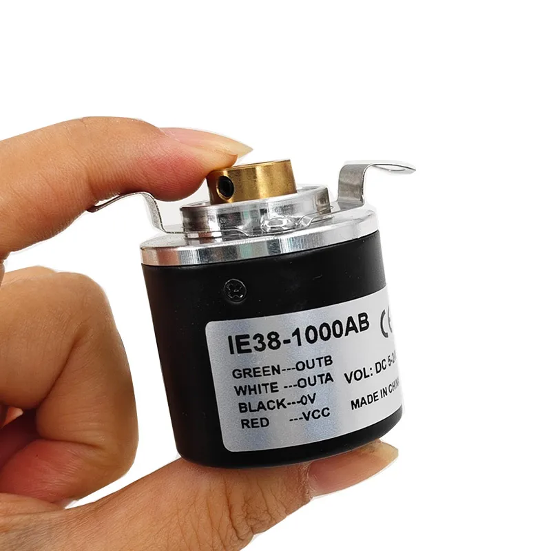 IE38-1000AB 5mm/6mm/8mm Incremental Photoelectric Rotary Encoder with Hollow Shaft Automation 100-1000 PPR Various Counts 12-24V
