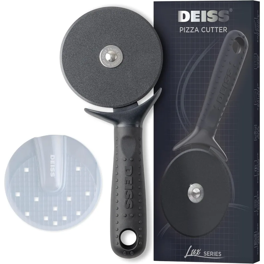 

Lux Heavy Duty Pizza Cutter with Wheel Slicer for Professional and Home Use Stainless Steel Sharp Smooth Cutting Wheel Ergonomi