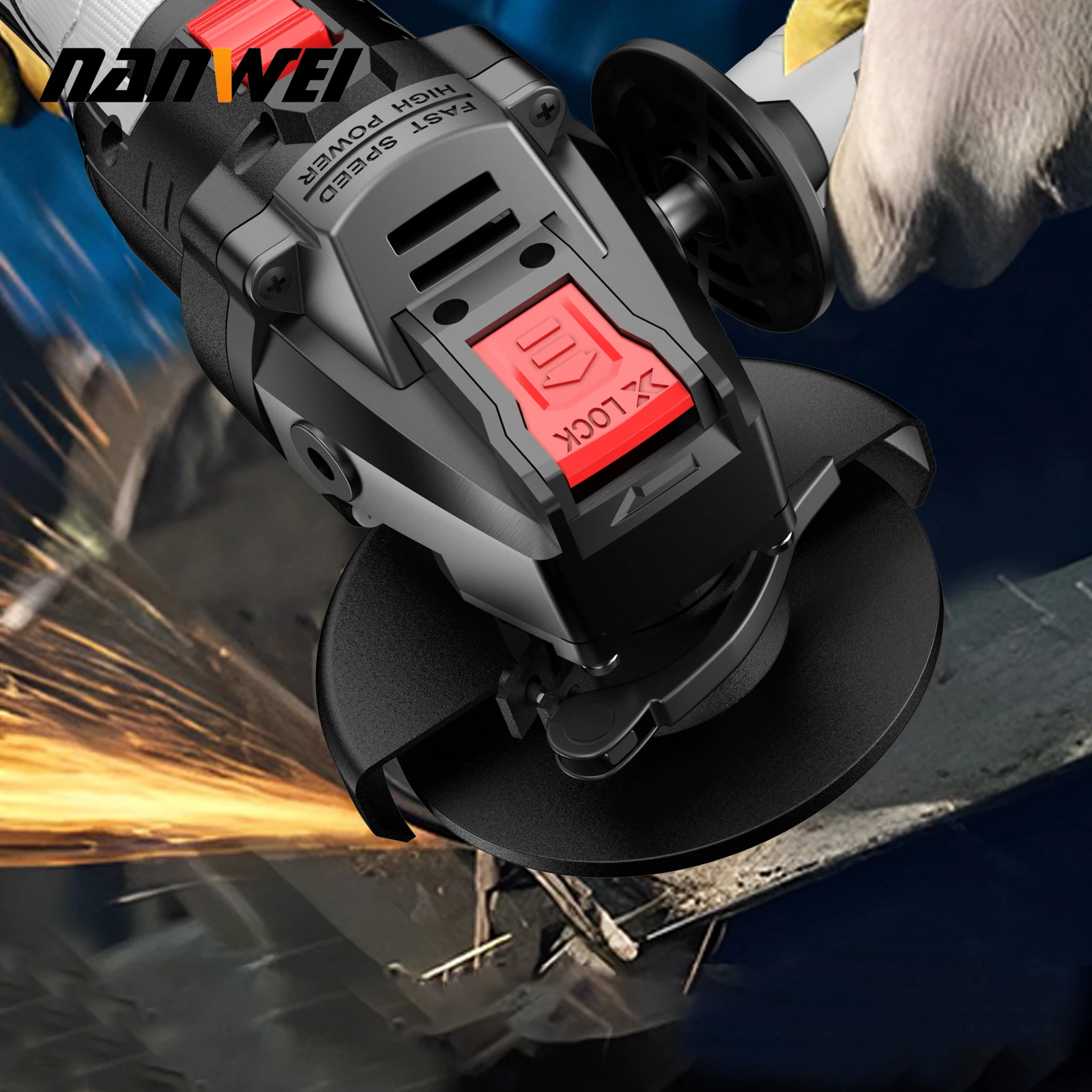 angle grinder electric 21v brushless li-ion battery portable hand angle grinder